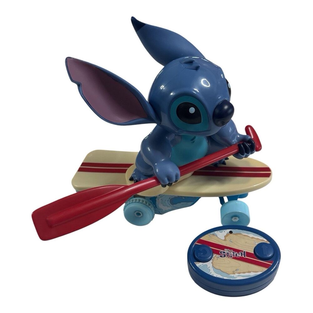 Disney Surfer STITCH Radio Control Skateboard & 360 Spin Tested & Working